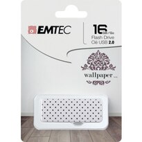 EMTEC Wallpaper Flash Drive, Black, USB 2.0