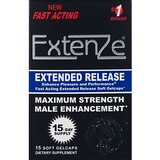 Extenze Fast Acting Extended Release Maximum Strength Male Enhancement Liquid Gel Capsules , thumbnail image 1 of 1