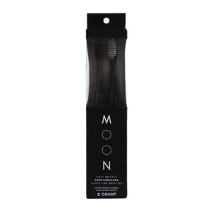 MOON Soft Bristle Toothbrushes Ultra Fine Bristles, 2 CT