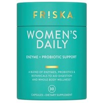 FRISKA Women's Daily 30-Count, Enzyme + Probiotic + Botanical Dietary Supplement, Supports Healthy Immune Functions