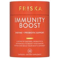 FRISKA Immunity Boost 30-Count, Enzyme + Probiotic + Botanical Dietary Supplement, Supports Healthy Immune Functions