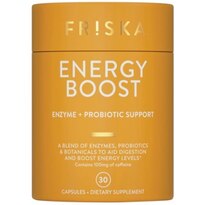 FRISKA Energy Boost 30-Count, Enzyme + Probiotic + Botanical Dietary Supplement, Supports Healthy Immune Functions