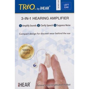 TReO by iHEAR 3-IN-1 Hearing Amplifier (Beige, Left Ear)