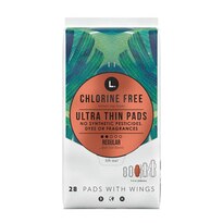 L. Organic Chlorine Free Ultra Thin Regular Pads, 28 CT