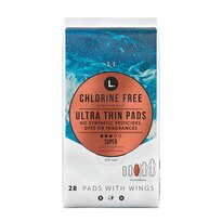 L. Organic Chlorine Free Ultra Thin Super Pads, 28 CT