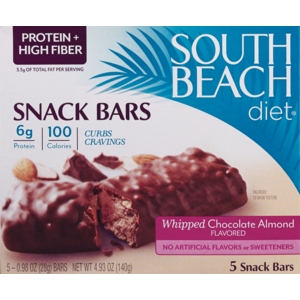 South Beach Diet Whipped Chocolate Almond Snack Bars, 5-Pack