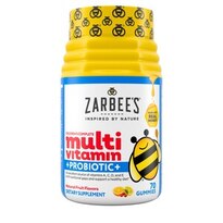 Zarbee's Naturals Children's Complete Multivitamin + Probiotic Gummies, Natural Fruit, 70