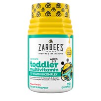 Zarbee's Naturals Complete Toddler Multivitamin, Natural Fruit Flavors, 110 Gummies