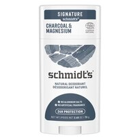 Schmidt's Deodorant Stick For Odor Protection Charcoal + Magnesium Aluminum Free Deodorant, 2.65 OZ