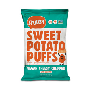 SPUDSY PUFFS VEGAN CHEESY CHEDDAR