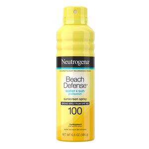 Neutrogena Beach Defense Oil-free Body Sunscreen Spray, SPF 100, 6.5 OZ