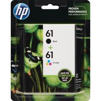 HP Ink Cartridges Combo-Pack Tri-Color 61 & Black 61