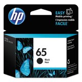 HP 65 Black Ink Cartridge, thumbnail image 1 of 1