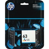 HP 63 TRI COLOR INK CARTRIDGE, thumbnail image 1 of 1