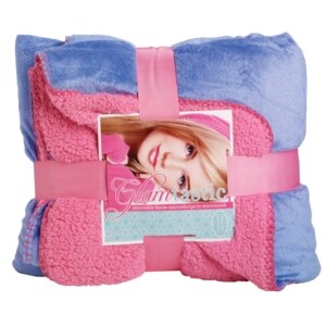 Glamtastic Microsherpa Throw, Assorted Colors