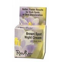 Reviva Labs Brown Spot Night Cream with Kojic Acid, 1 OZ