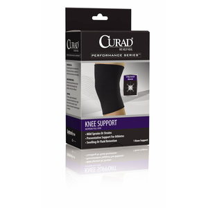 CURAD Neoprene Pull-Over Knee Supports with 4-way stretch material