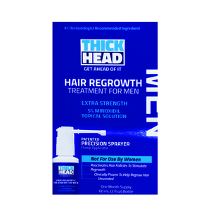 Thick Head Hair Regrowth Treatment Easy Precision Sprayer, 2 OZ