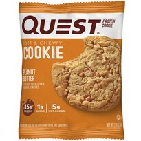 Quest Nutrition Peanut Butter Protein Cookie, High Protein, Low Carb, Gluten Free,single