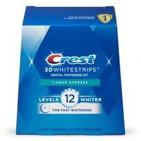 Crest 3D White Whitestrips 1 Hour Express Teeth Whitening Kit, 4CT