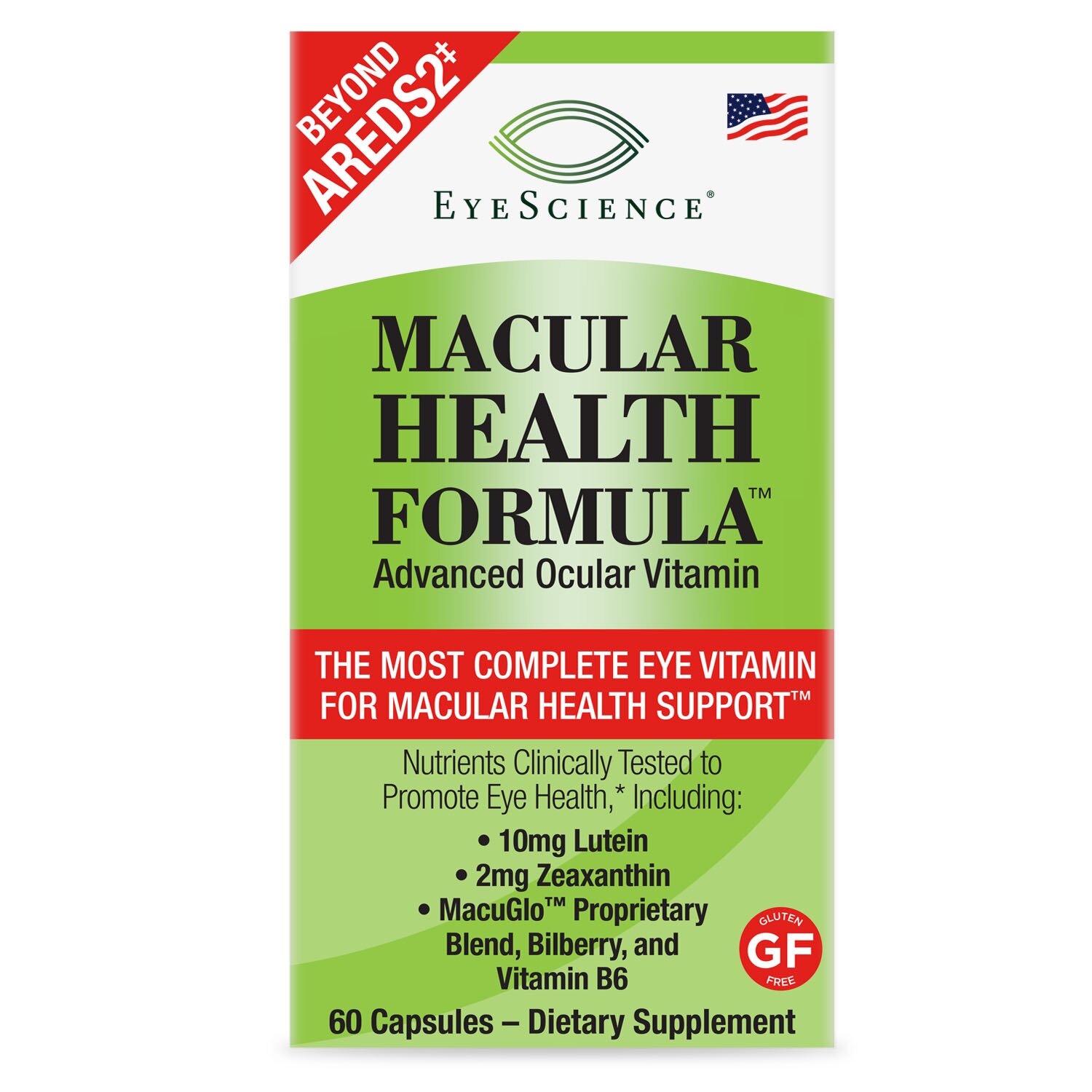 EyeScience Macular Health Formula Advanced Ocular Vitamin Capsules, 60CT