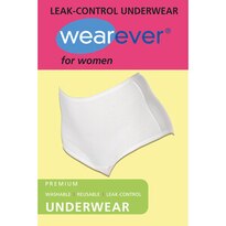 Wearever Women's Comfort Cotton Reusable Incontinence Panty 3X (49-51" Hip) 3 CT