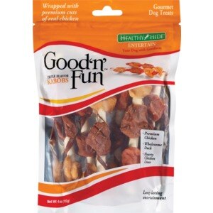 Good 'n' Fun Triple Flavor Kabobs Gourmet Dog Treats, 4 OZ