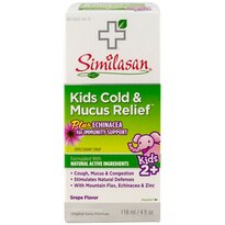 Homeopathic Similasan Kids Cold and Mucus Relief Syrup, 4 OZ