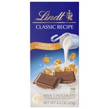 Lindt Classic Recipe Milk Chocolate with Caramel & Sea Salt Bar, 4.4 OZ, thumbnail image 1 of 1