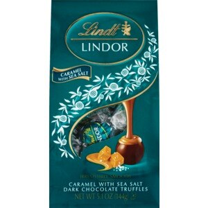 Lindt Lindor Dark Caramel with Sea Salt Truffles, 5.1 OZ