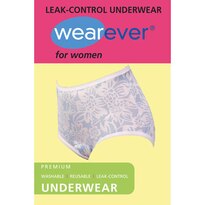 Wearever Women's Regular Absorbency Floral Fancy Reusable Incontinence Panty