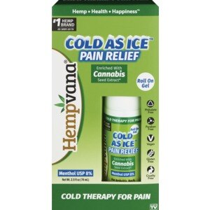 Hempvana Cold As Ice Pain Relief Roll On Gel, 2.5 OZ