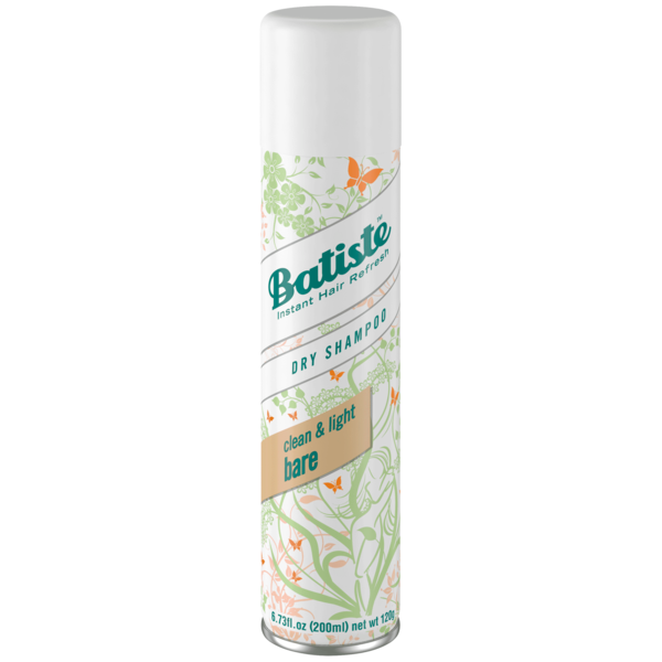 Batiste Dry Shampoo, Bare Fragrance, 6.73 OZ