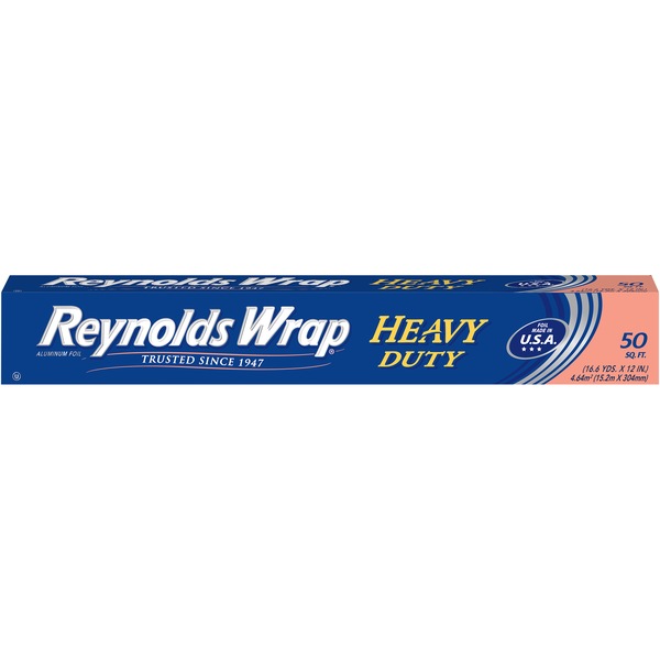 Clicking on the image opens a new modal with 1 larger images of Reynolds Wrap Heavy Duty Aluminum Foil. Some images may not have descriptive text. 1 out of 1.