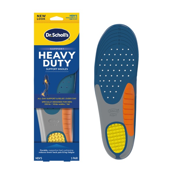 Dr. Scholl's Men's Pain Relief Orthotics Size 8 to 14, 1 PR, For Heavy Duty Support