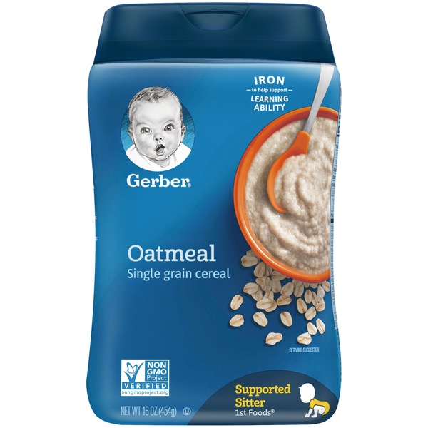 Gerber Dry Cereal for Baby Single Grain Oatmeal