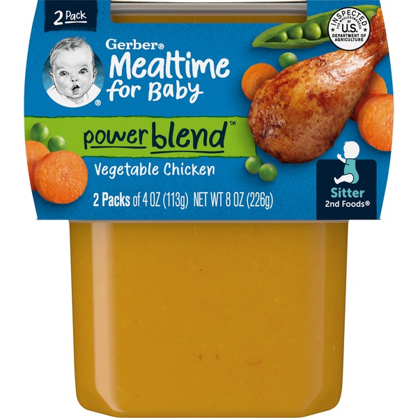 Gerber 2nd Dinner Vegetable Chicken 8oz-Ounces