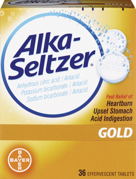 Alka-Seltzer Gold Effervescent Tablets, 36 CT