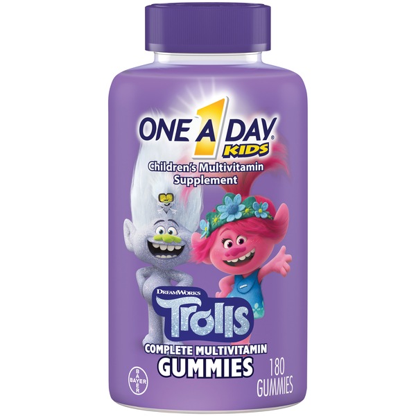 One A Day Multivitamin Kids' Complete Gummies Trolls