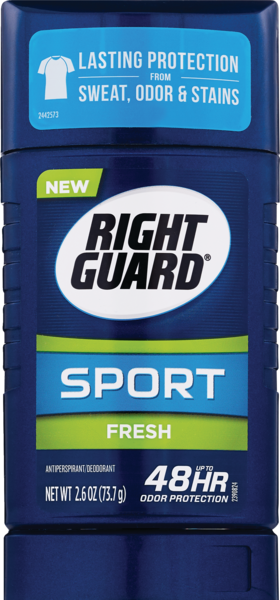 Right Guard Sport Anti-Perspirant Deodorant Invisible Solid Fresh