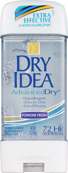 Dry Idea Anti-Perspriant & Deodorant Clear Gel, Powder Fresh