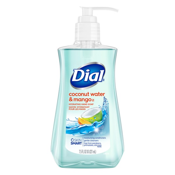 Dial Liquid Hand Soap, Coconut Water & Mango, 7.5 OZ