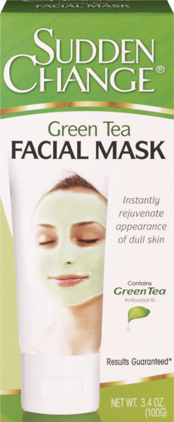 Sudden Change Green Tea Facial Mask, 3.4 OZ