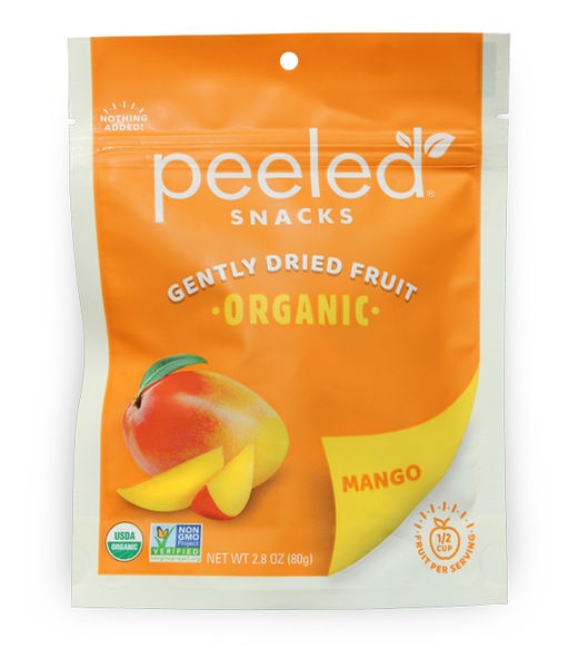 Peeled Snacks Organic Dried Mango, 2.8 OZ