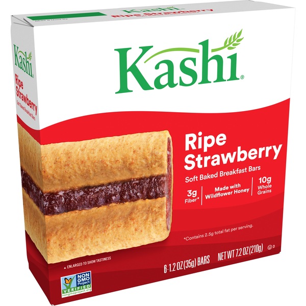 Kashi Soft-Baked Cereal Bars Ripe Strawberry, 1.2 OZ, 6CT