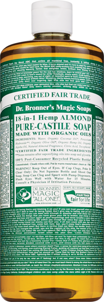 Dr. Bronner's Magic Soaps Almond Pure-Castile Liquid Soap