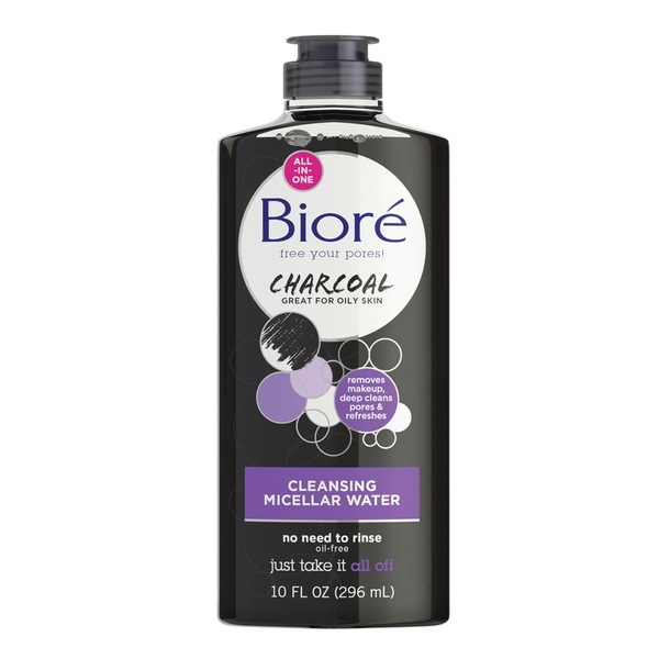 Biore Charcoal Cleansing Micellar Water, 10 OZ