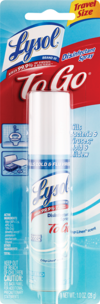 Lysol Brand IIITo Go Disinfectant Spray, 1OZ