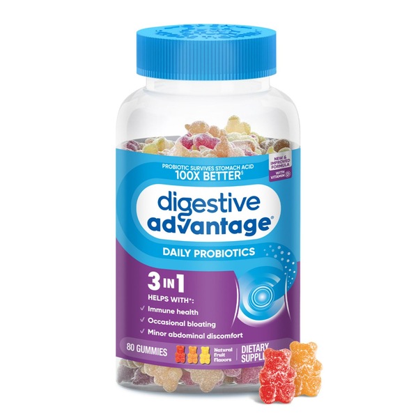 Schiff Digestive Advantage Probiotic Gummy 250 Mlln AC Fruit