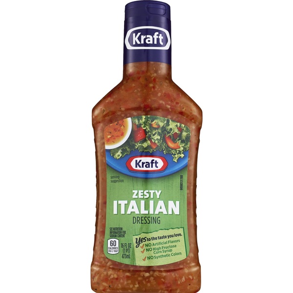 Kraft Salad Dressing Zesty Italian